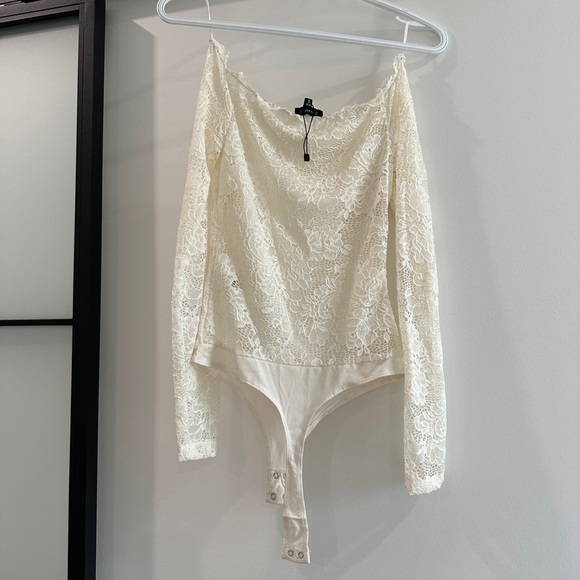 Dynamite White Lace Bodysuit XS - Picture 2 of 3